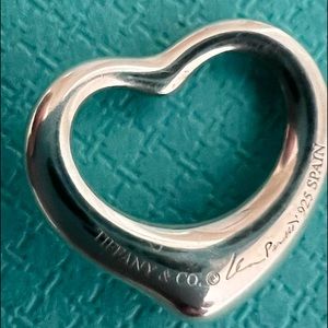 ELSA PERETTI OPEN HEART 925 Tiffany & CO PENDANT